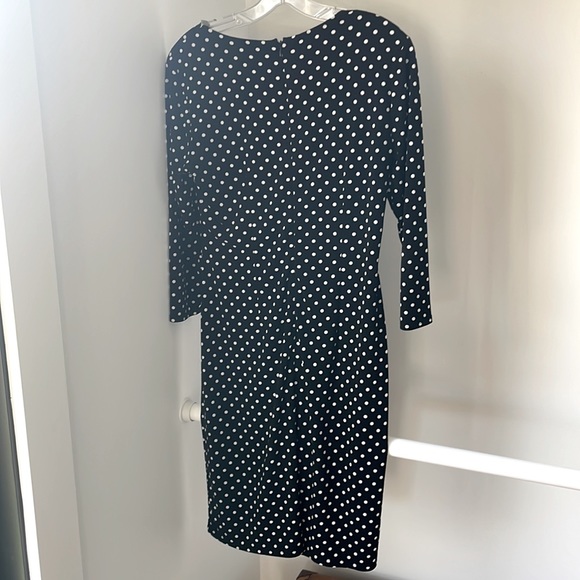Ann Taylor XS Black & White Polka Dot Spring Dress - Picture 2 of 8